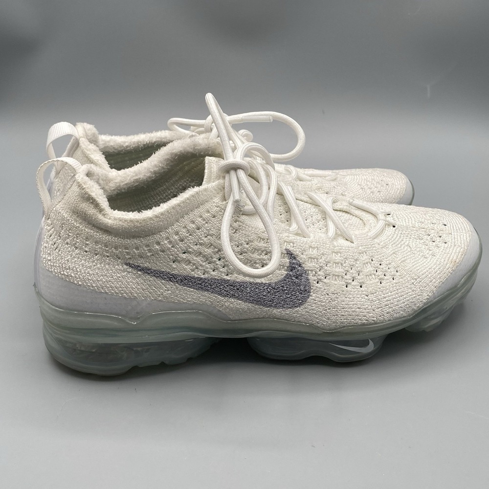 Nike Air VaporMax 2023 Flyknit Womens Shoes DV6840-100 Size 6 White Gray